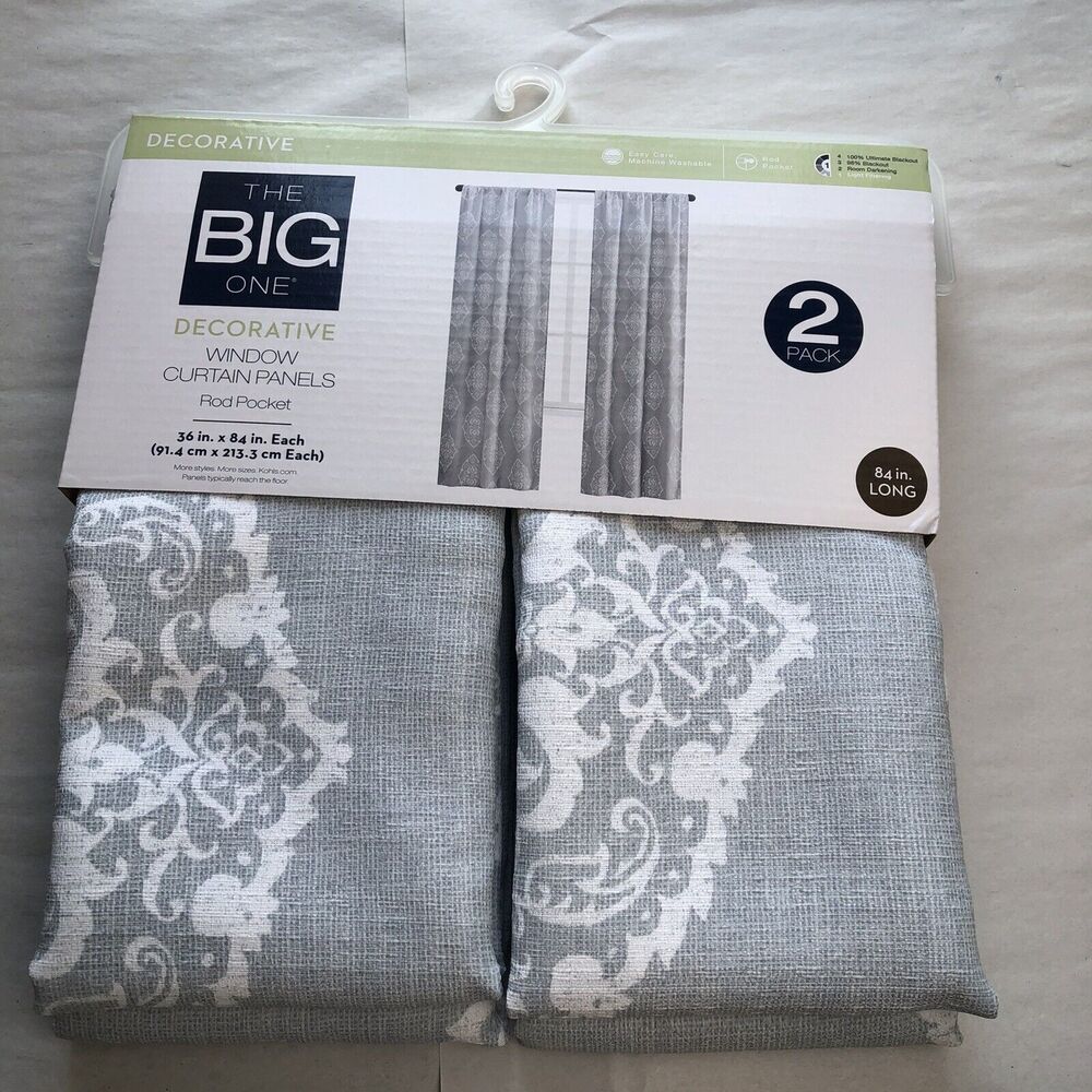 NEW CURTAIN The Big One Paisley Scroll Window Curtain Panel